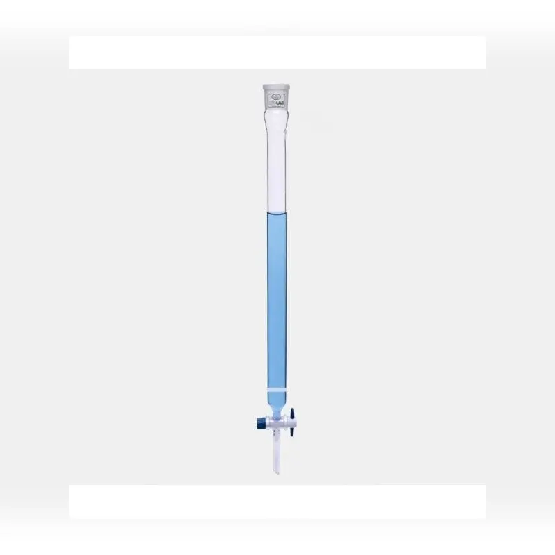 İSOLAB kromotografi kolonu dişi şilifli & fritli 600 mm çap 30 mm dişi şilif : NS 29/32