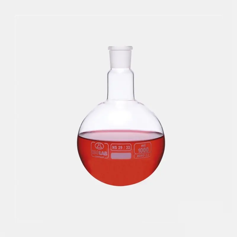 İSOLAB balon cam dibi yuvarlak şilifli 50 ml NS19/26