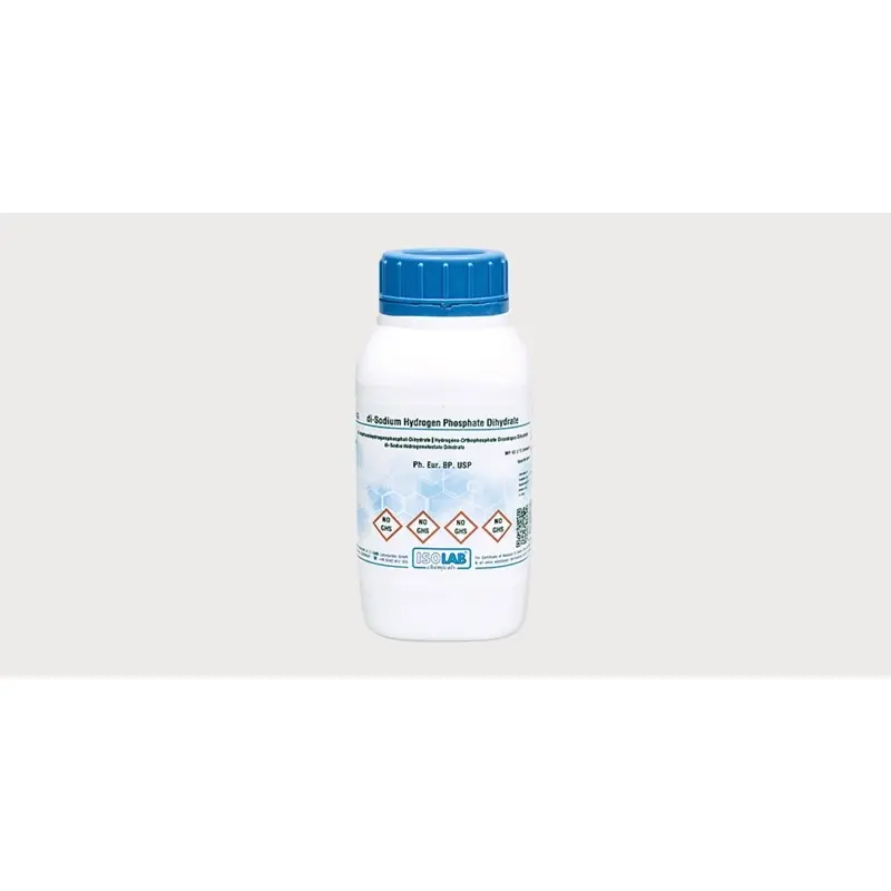 İSOLAB – Dı-Sodium Hydrogen Phosphate Dıhydrate ≥ 98%, Ph Eur,Bp,Usp – 1 kg
