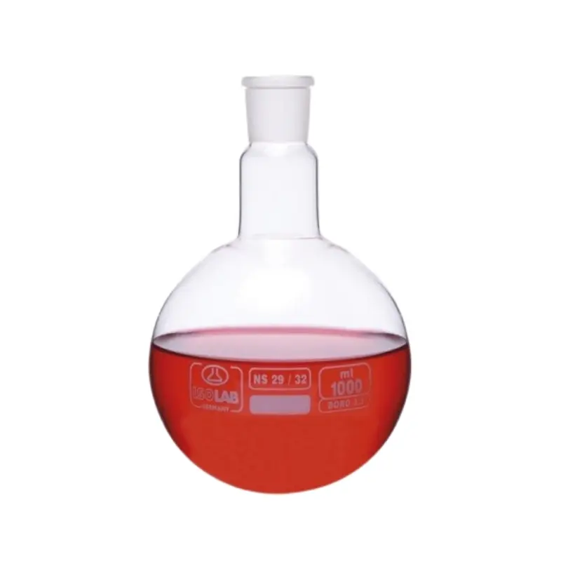 İSOLAB balon cam dibi yuvarlak şilifli 4000 ml NS29/32