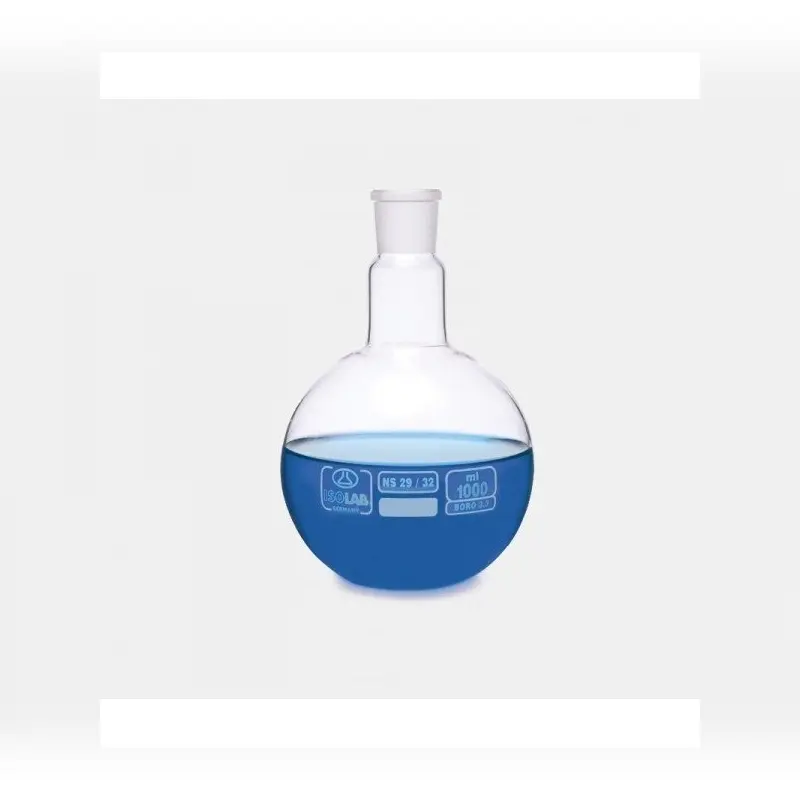 İSOLAB balon cam dibi düz şilifli 1000 ml NS24/29