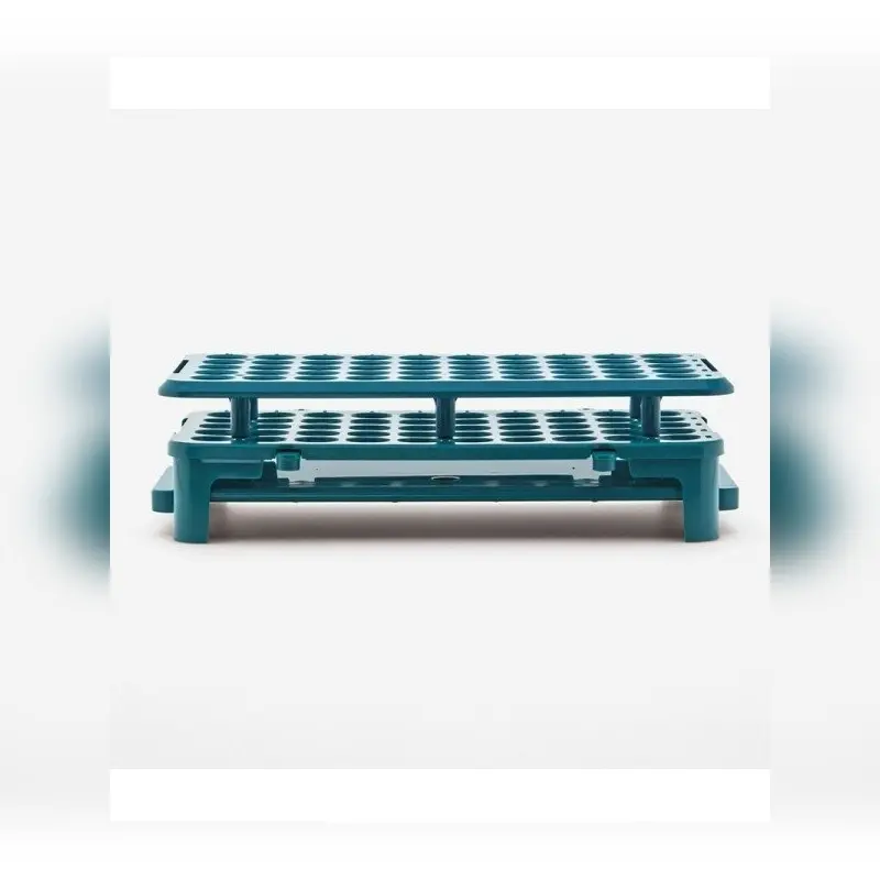 İSOLAB tüp standı silikon tutacaklı 50 delik 16 mm tüpler için