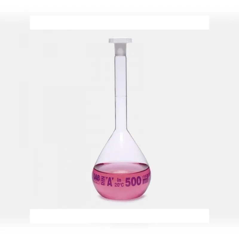 İSOLAB balon joje standard şeffaf A kalite grup sertifikalı mavi skala 100 ml NS 12/21