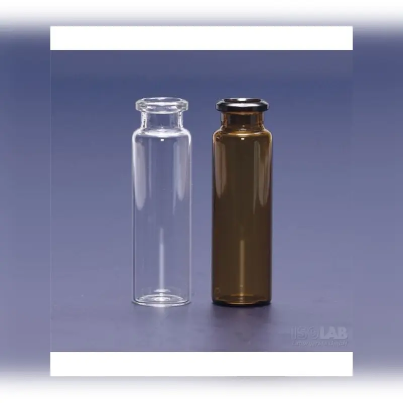 İSOLAB vial crimp kapak N20 22,5x75,5 mm 20 ml şeffaf