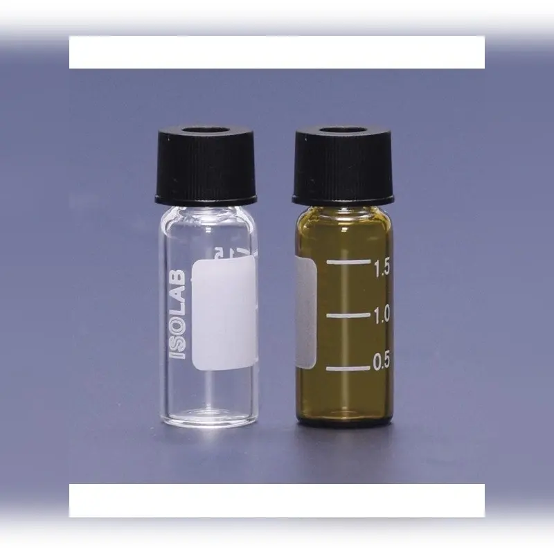 İSOLAB vial vida kapak N8 1,5 ml 11,6 x 32 mm amber