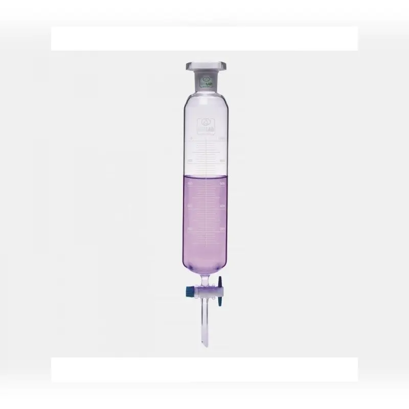 İSOLAB ayırma hunisi cam silindirik dereceli PTFE musluklu 50 ml