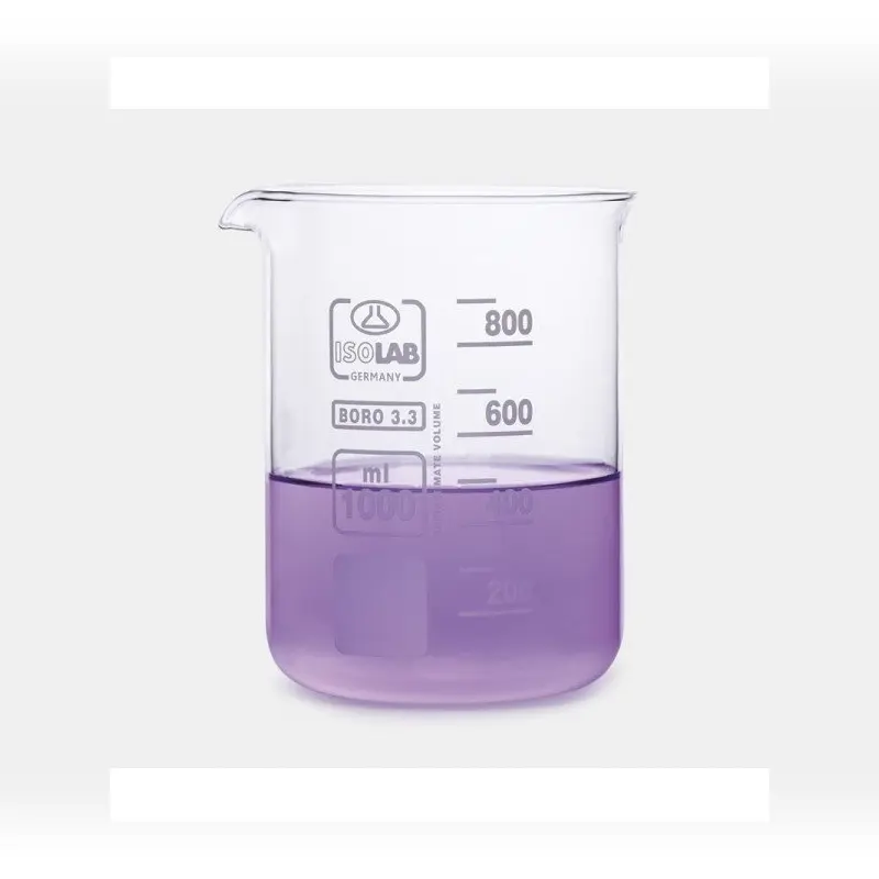 İSOLAB beher cam kısa form 400 ml
