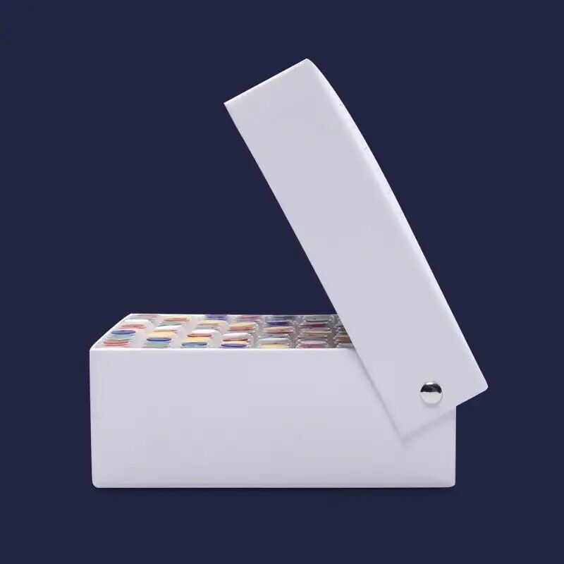 İSOLAB cryo tüp kutusu karton 2 ml tüpler için geçme kapaklı beyaz