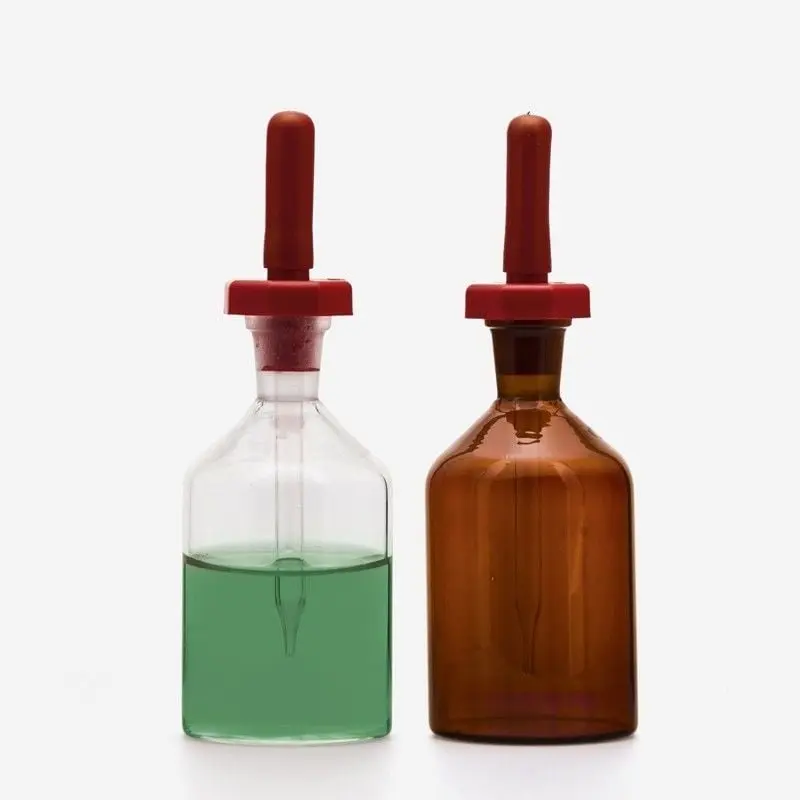 İSOLAB şişe damlatma cam & şilifli şeffaf 100 ml