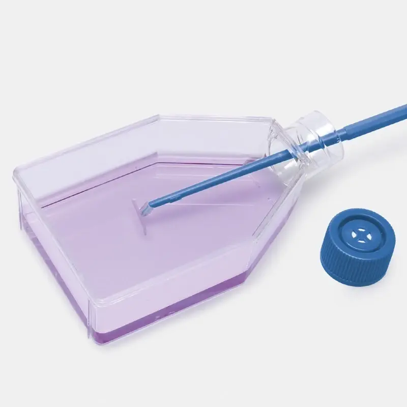 İsolab 25 cm² Hücre Kültürü Şişesi Geçirgen Kapaklı 7 ml 200 adet Laboratuvar Tipi