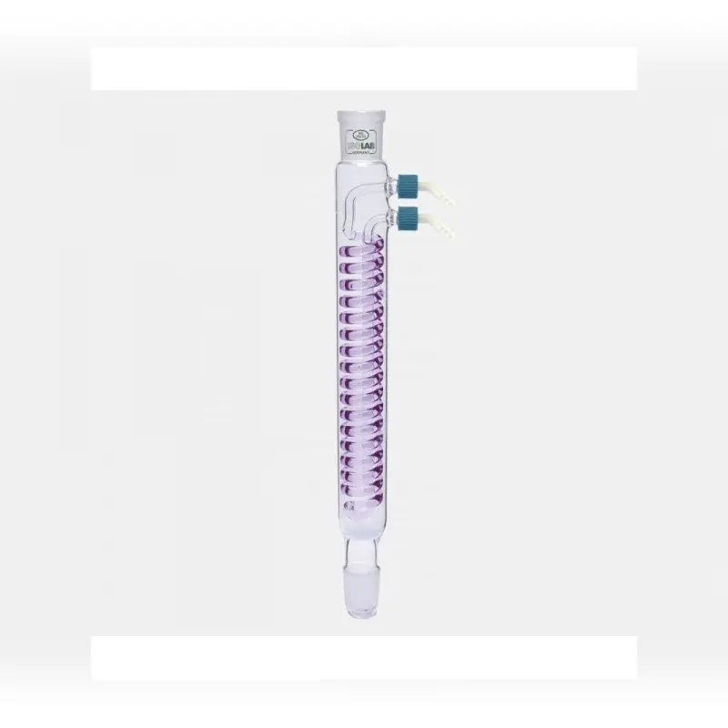 İSOLAB soğutucu dimroth 160 mm dişi şilif : NS 14/23 erkek şilif : NS 14/23 P.P yan kol