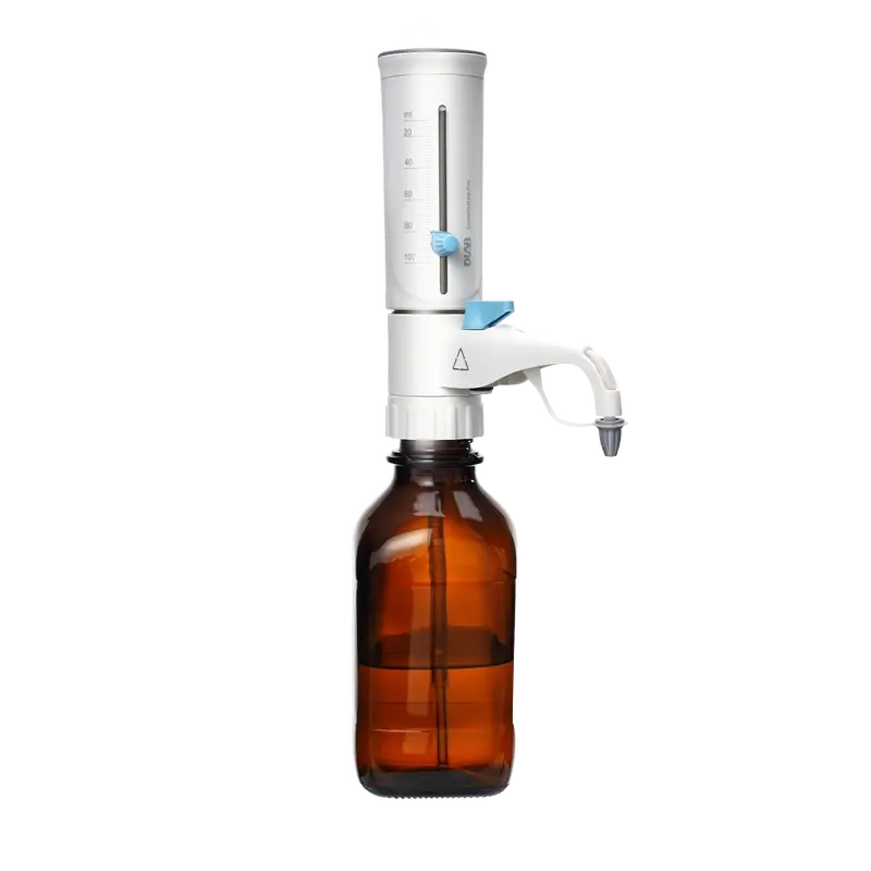 DLAB Dispenser Şişe Üstü DispensMate Pro 2.5-25 mL Ayarlanabilir Hassas Sıvı Dağıtıcı Laboratuvar Tipi