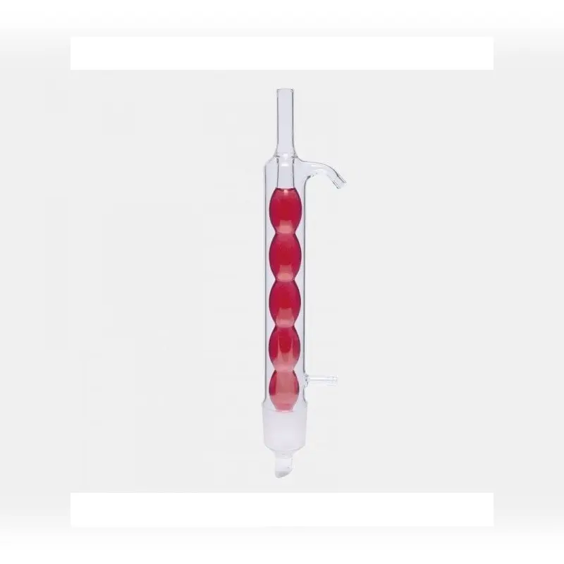 İSOLAB soğutucu Allihn soxhlet için 30 ml erkek şilif : NS 29/32 cam yan kol