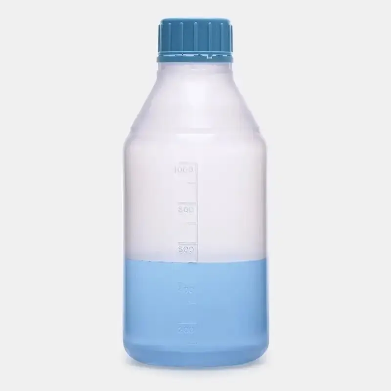 İSOLAB şişe ISO vida kapaklı orta boyun P.P şeffaf 100ml