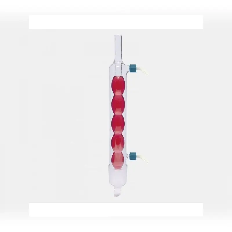 İSOLAB soğutucu Allihn soxhlet için 100/250 ml erkek şilif : NS 45/40 P.P yan kol