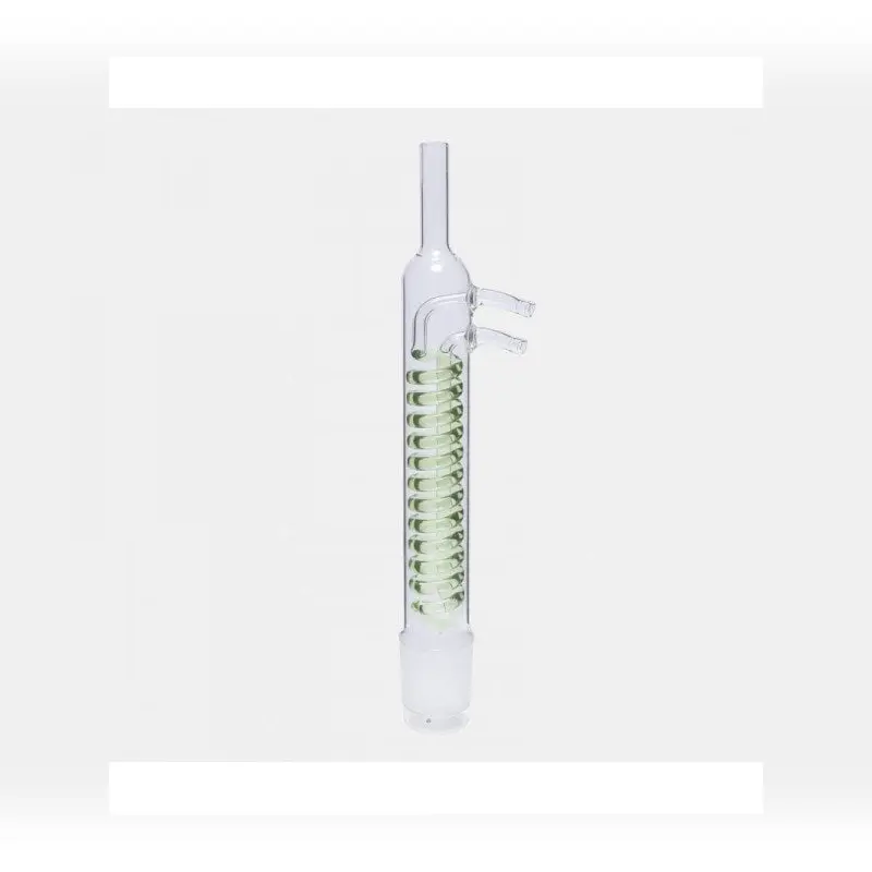İSOLAB soğutucu Dimroth soxhlet için 30 ml erkek şilif : NS 29/32 cam yan kol
