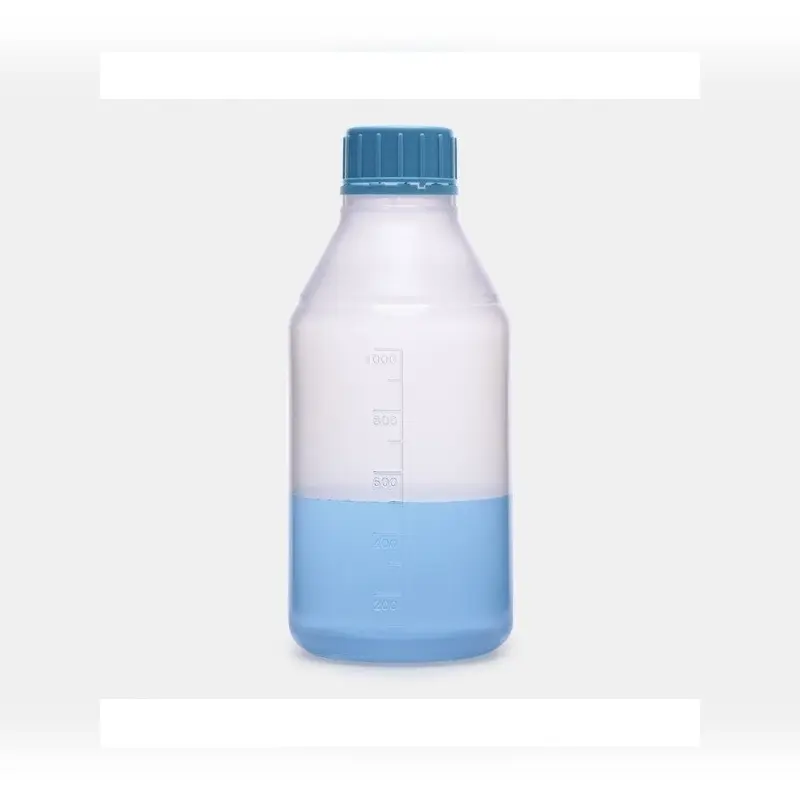 İSOLAB şişe ISO vida kapaklı orta boyun P.P şeffaf 500ml steril