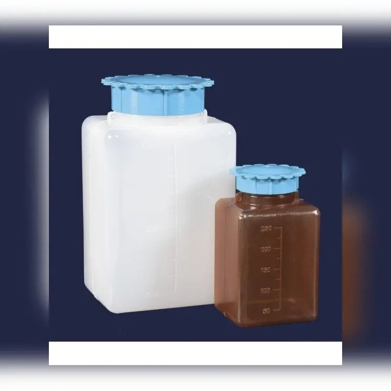 İSOLAB şişe P.E amber geniş boyun vidalı kapaklı 50 ml