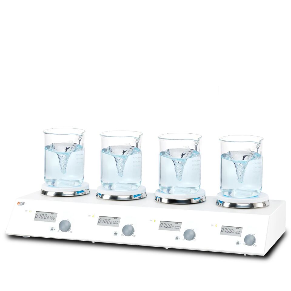 DLAB MS-H340-S4 4 Kanallı LCD Dijital Manyetik Karıştırıcı – 0–1500 rpm