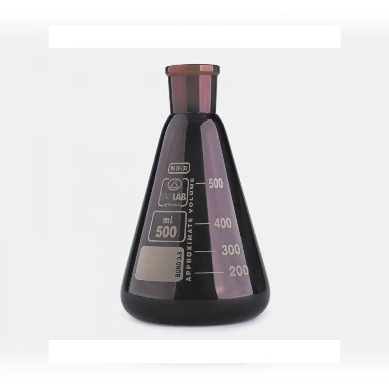 İSOLAB erlen cam şilifli amber 500 ml NS29/32