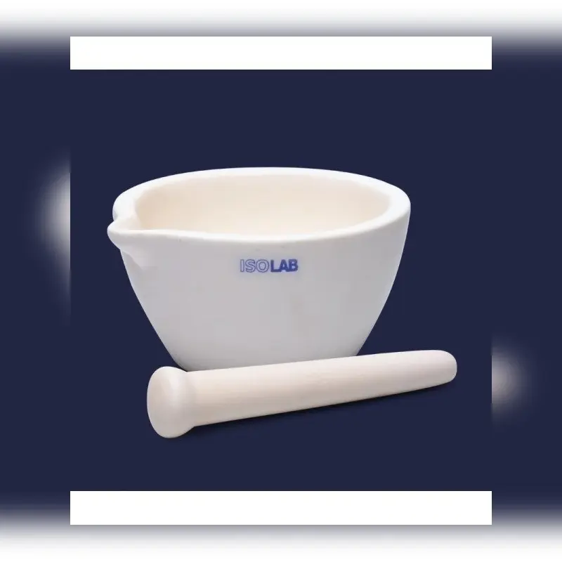 İSOLAB havan alumina tokmağı ile 50 mm dış çap