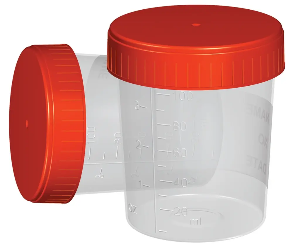 Fıratmed 100 ml Steril Numune Kabı Vidalı Kapaklı, Tek Kullanımlık, 350 Adet Koli