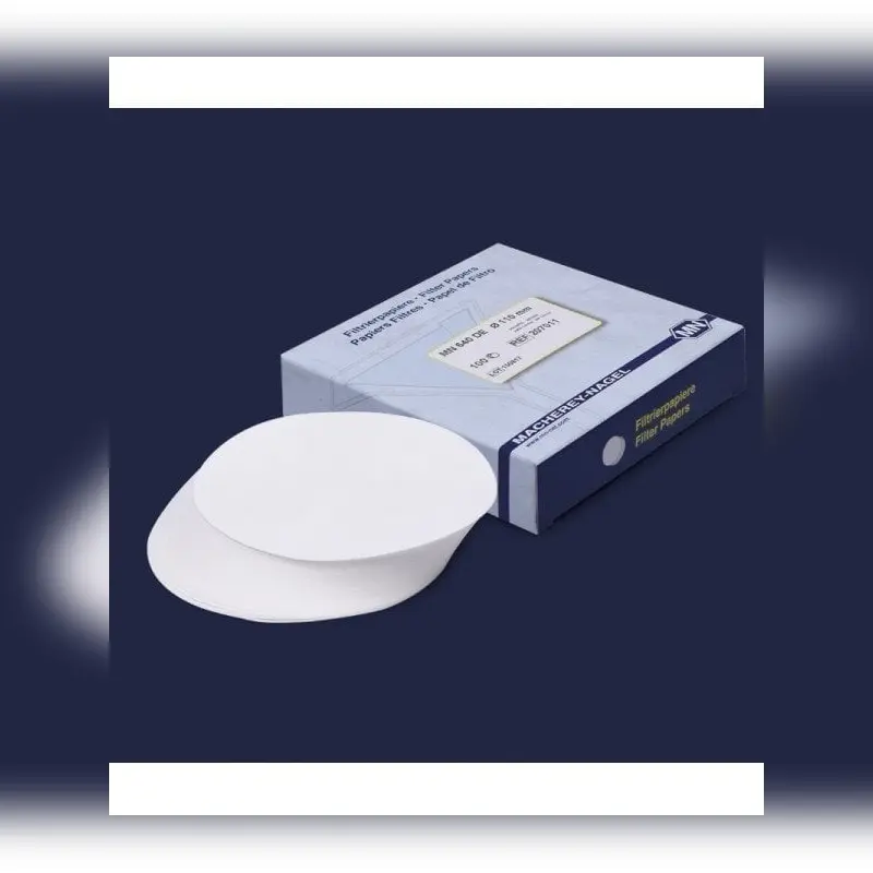 İSOLAB filtre kağıdı kalitatif M&Nagel 125 mm beyaz bant orta akış hızı