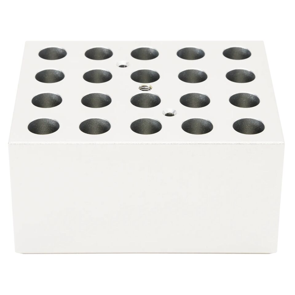 2mL Tüpler İçin 20 Delikli Isıtma Bloğu, Kuru Banyo Bloğu 105/150ºC