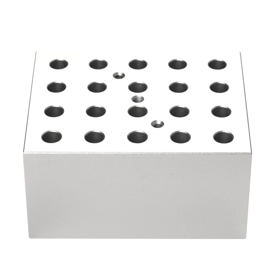 0.5mL Tüpler İçin 20 Delikli Isıtma Bloğu, Kuru Banyo Bloğu 105/150ºC