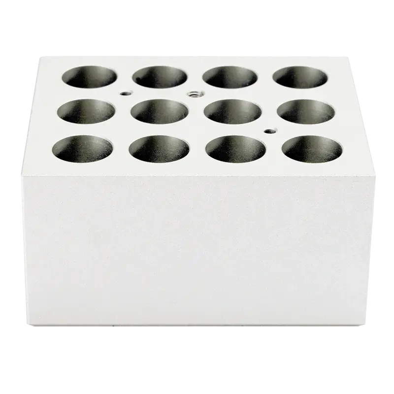 DLAB 5mL Tüpler İçin 12 Delikli Isıtma Bloğu, Kuru Banyo Bloğu 105/150ºC