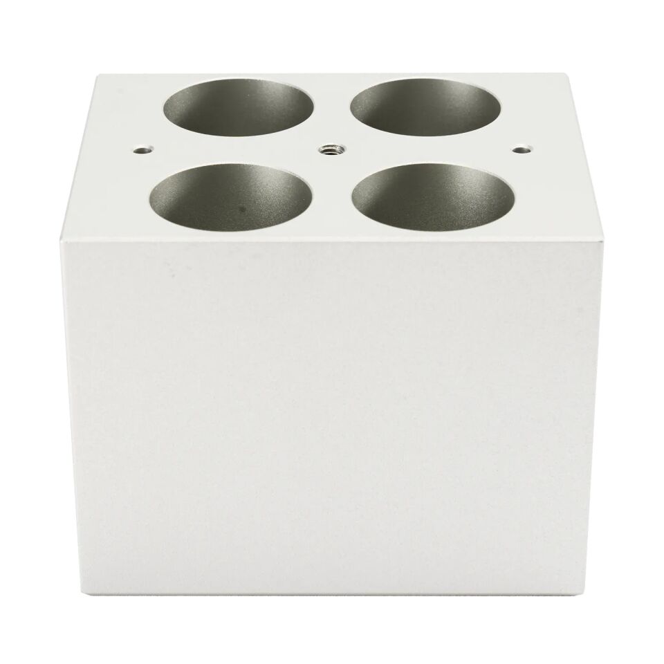 50mL Tüpler İçin 4 Delikli Isıtma Bloğu, Kuru Banyo Bloğu 105/150ºC