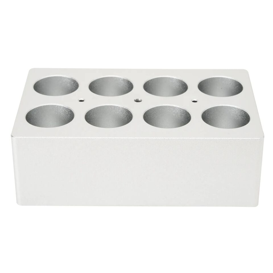 50mL Tüpler İçin 8 Delikli Isıtma Bloğu, Kuru Banyo Bloğu 120ºC, HB120-S Uyumlu
