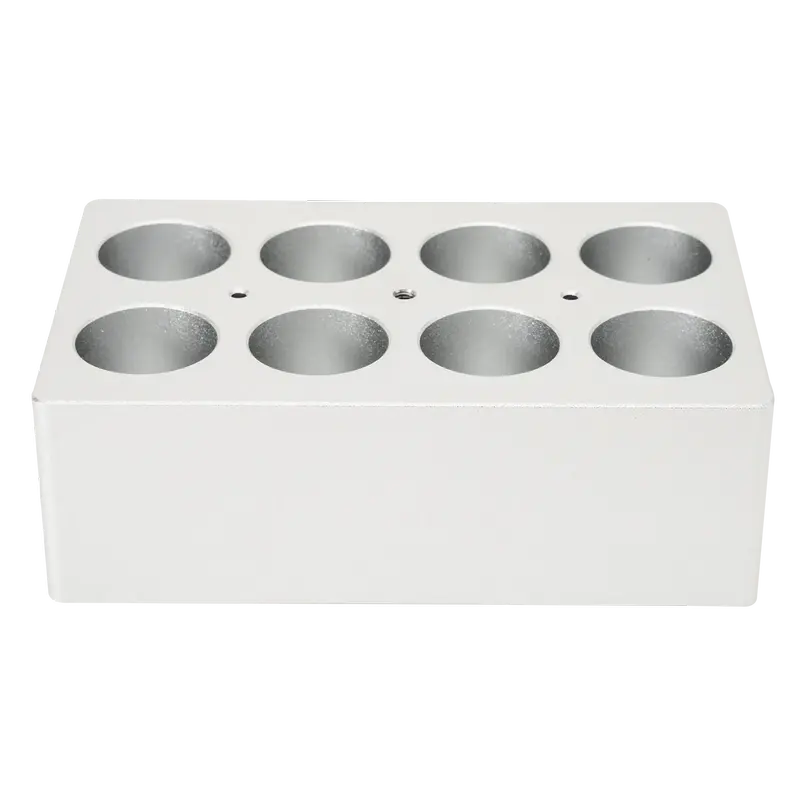 DLAB 50mL Tüpler İçin 8 Delikli Isıtma Bloğu, Kuru Banyo Bloğu 120ºC, HB120-S Uyumlu