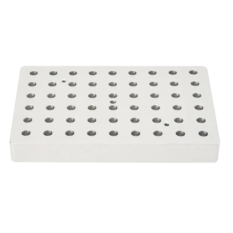 DLAB 0.2mL Tüpler İçin 54 Delikli Isıtma Bloğu, İnce Tip, Kuru Banyosu Bloğu, 120ºC'ye Kadar Uyumlu, HB120-S İçin