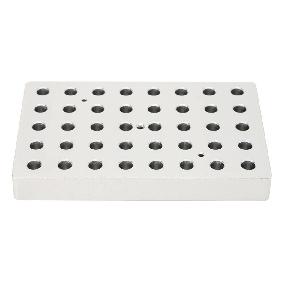 0.5mL Tüpler İçin 40 Delikli Isıtma Bloğu, İnce Tip, Kuru Banyo Bloğu 120ºC Uyumlu HB120-S