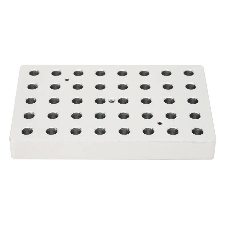 DLAB 0.5mL Tüpler İçin 40 Delikli Isıtma Bloğu, İnce Tip, Kuru Banyo Bloğu 120ºC Uyumlu HB120-S