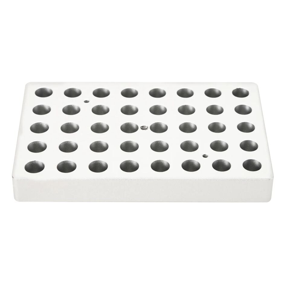 2mL Tüpler İçin 40 Delikli Isıtma Bloğu, İnce Tip, Kuru Banyo Bloğu 120ºC Uyumlu HB120-S