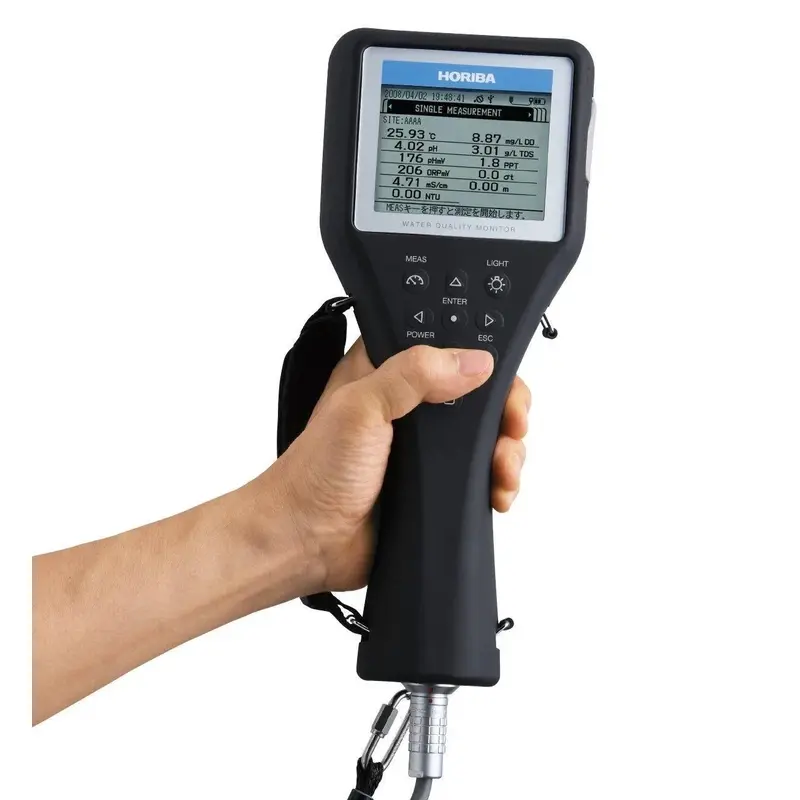 HORIBA U-54G Portatif Su Kalite Ölçüm Cihazı 11 Parametre GPS LED Bulanıklık ISO7027 30m Kablo