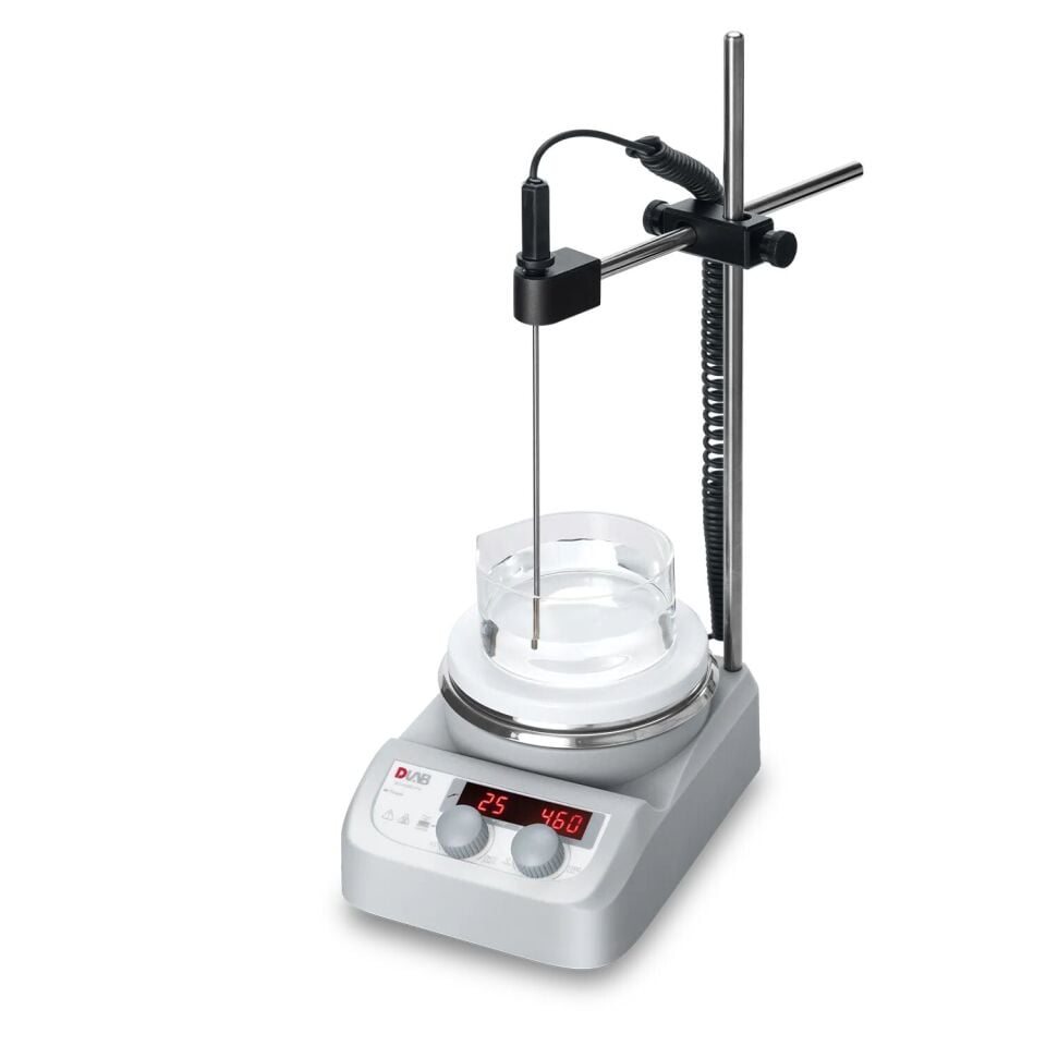 Isıtıcılı Manyetik Karıştırıcı 280°C Çift LED Ekran Seramik Plaka MS-H280-Pro Set (PT1000A Dahil)