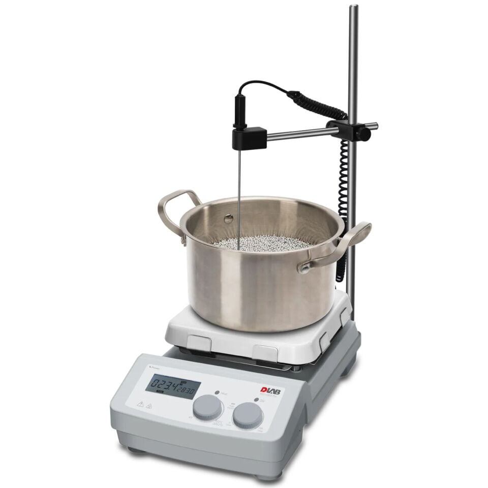 Isıtıcılı Manyetik Karıştırıcı 550°C 7 İnç Cam Seramik MS7-H550-Pro Set