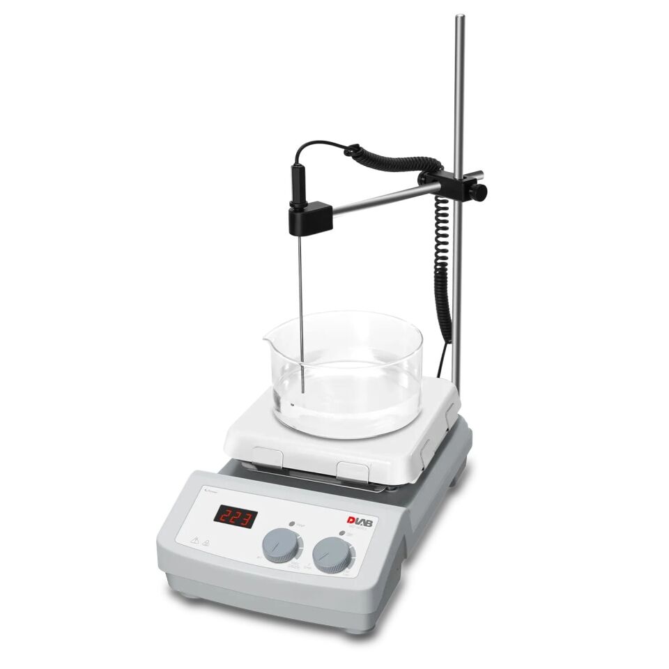 Isıtıcılı Manyetik Karıştırıcı 550°C 7 İnç Cam Seramik MS7-H550-S Set