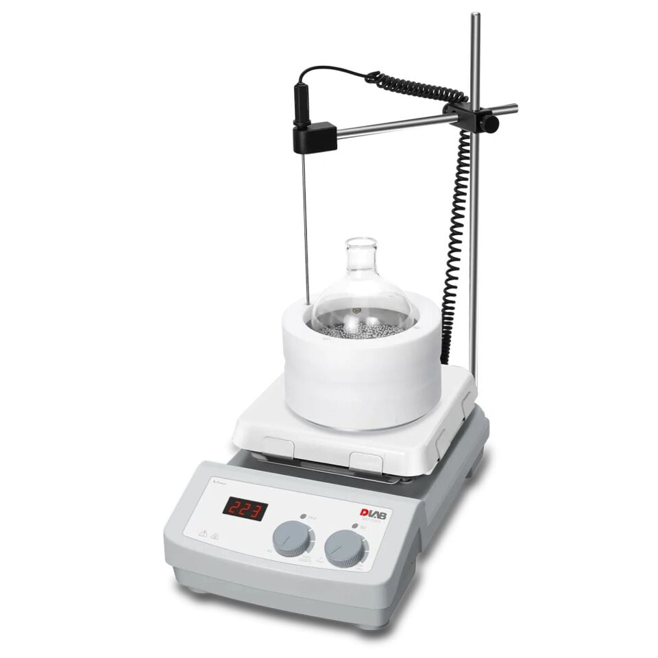 Isıtıcılı Manyetik Karıştırıcı 550°C 7 İnç Cam Seramik MS7-H550-S Set