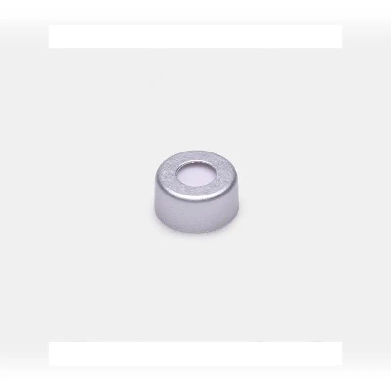 İSOLAB crimp kapak + septa silikon / PTFE yarıksız N11 crimp vial için