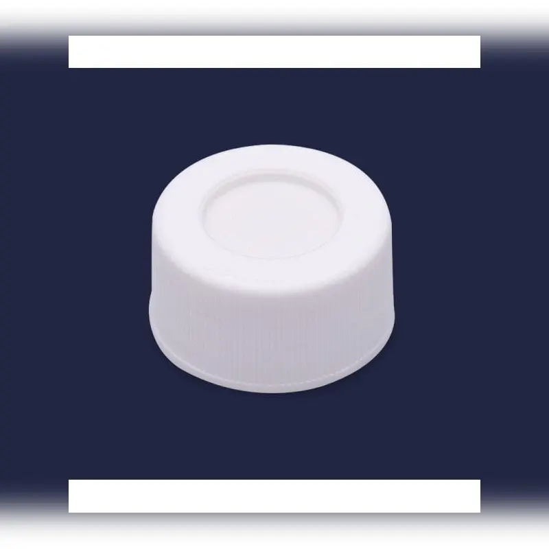 İSOLAB kapak + septa silikon / PTFE deliksiz N24 vial için