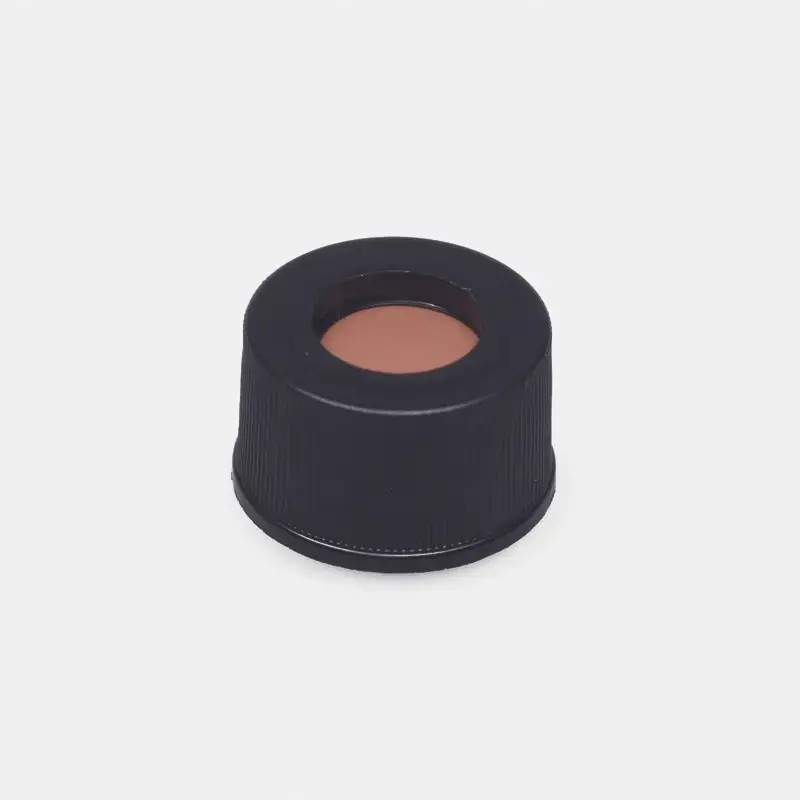 İSOLAB kapak + septa N8 silikon/PTFE yarıklı