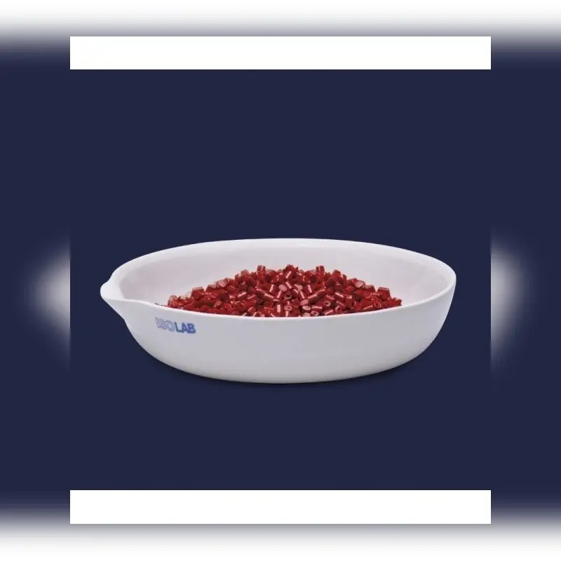 İSOLAB kapsül porselen dibi düz çap 80 mm