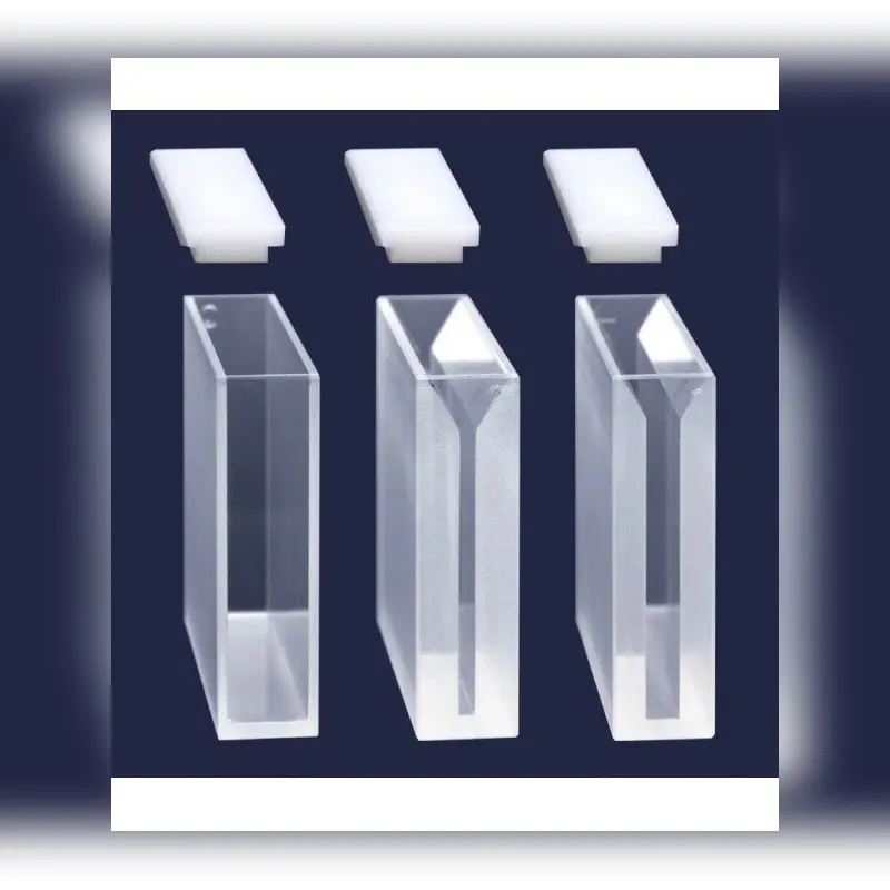 İSOLAB spektrofotometre küveti optik cam makro 12,5x12,5x45 mm 3,5 ml