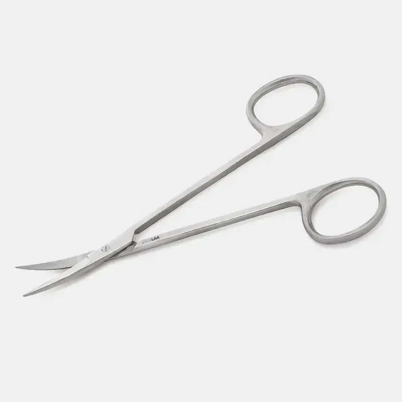 İSOLAB makas diseksiyon kıvrık 130 mm