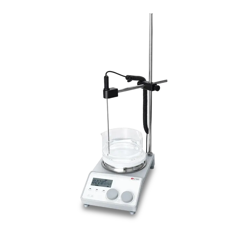 DLAB MS-H-PROT LCD Dijital Isıtıcılı Manyetik Karıştırıcı – 340°C, 1500 rpm, Zamanlayıcılı
