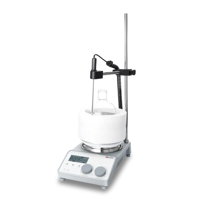 DLAB MS-H-PROT LCD Dijital Isıtıcılı Manyetik Karıştırıcı – 340°C, 1500 rpm, Zamanlayıcılı